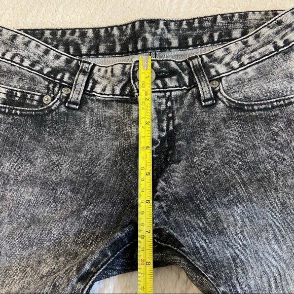 MOUSSY Vintage Black Acid Jeans - Size:26 - Picture 8 of 14